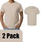 Gildan Men's Ultra Cotton Short Sleeve T-Shirt, Adult Sand Color Craft Bundle for DIY Printing, S–5XL